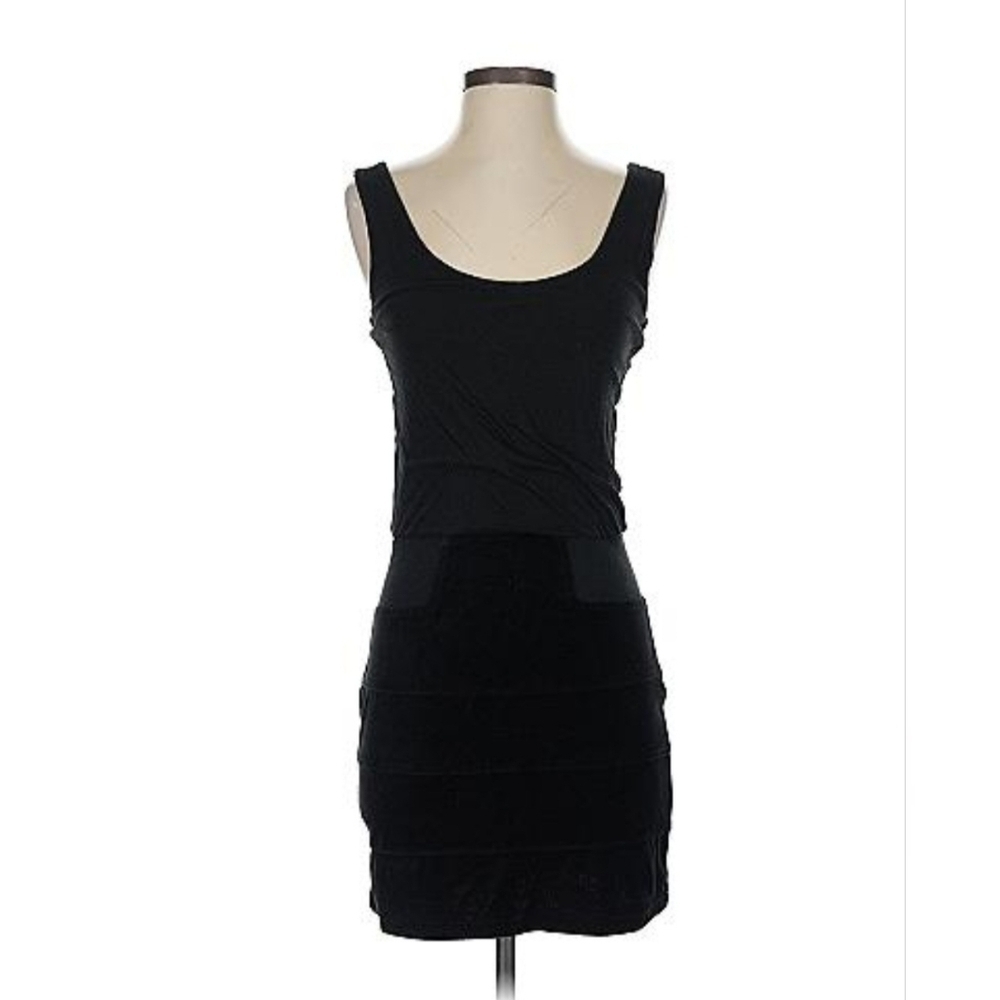 Juicy Couture Y2K Velour Bottom Tank Top Sleeveless Dress Black size Medium